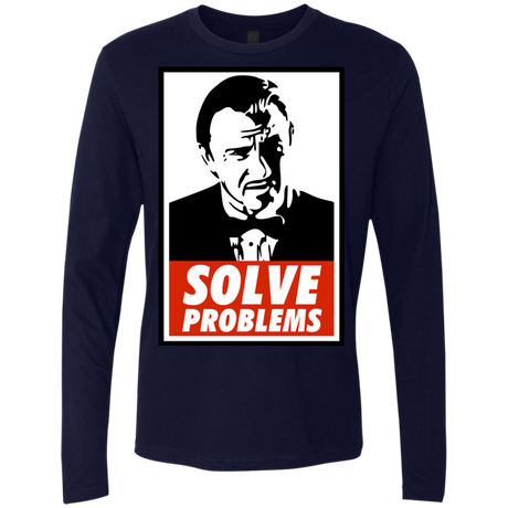 T-Shirts Midnight Navy / Small Solve problems Men's Premium Long Sleeve