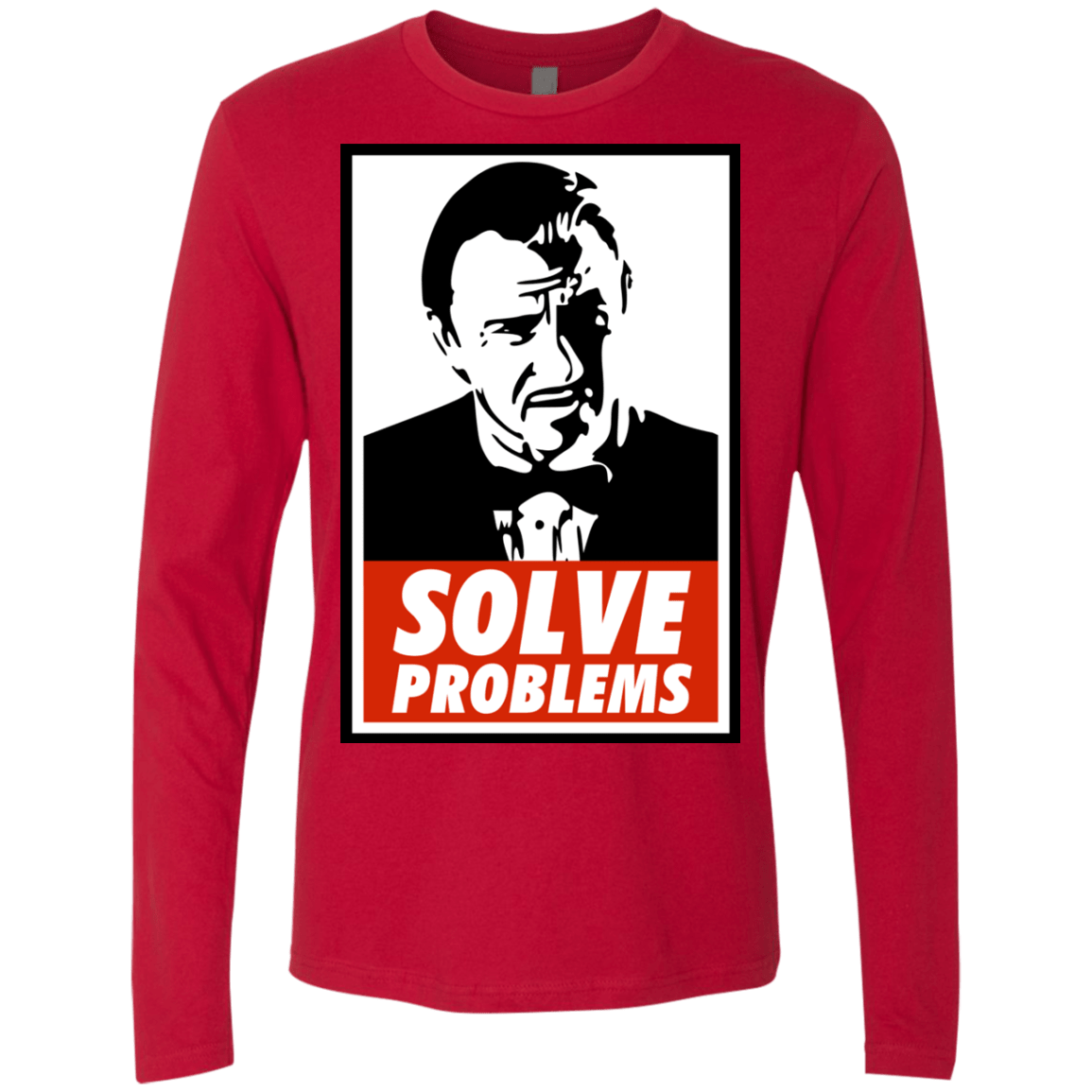 T-Shirts Red / Small Solve problems Men's Premium Long Sleeve
