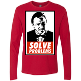 T-Shirts Red / Small Solve problems Men's Premium Long Sleeve