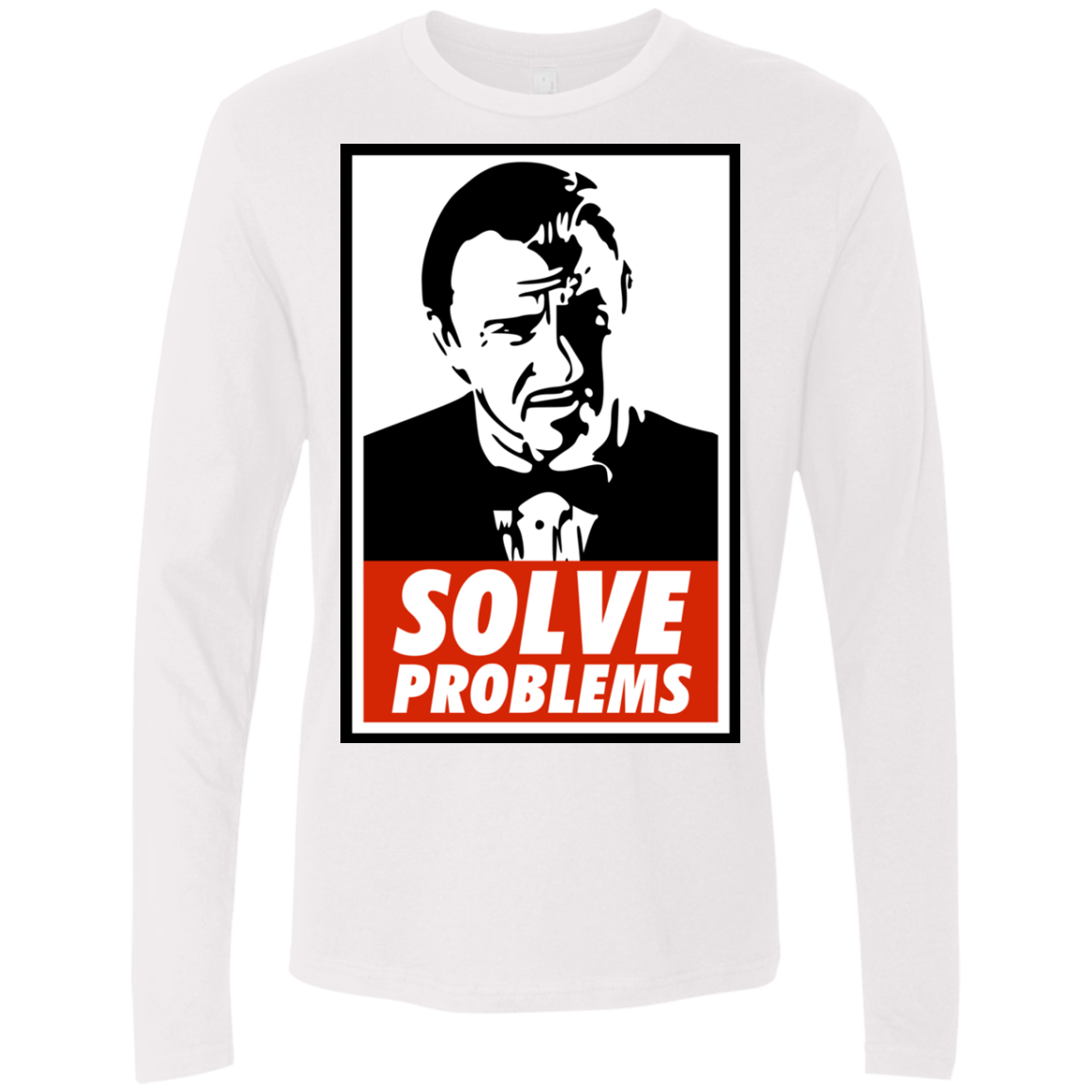 T-Shirts White / Small Solve problems Men's Premium Long Sleeve