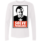 T-Shirts White / Small Solve problems Men's Premium Long Sleeve