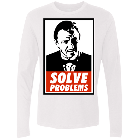 T-Shirts White / Small Solve problems Men's Premium Long Sleeve