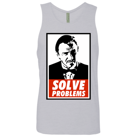 T-Shirts Heather Grey / Small Solve problems Men's Premium Tank Top