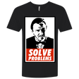 T-Shirts Black / X-Small Solve problems Men's Premium V-Neck