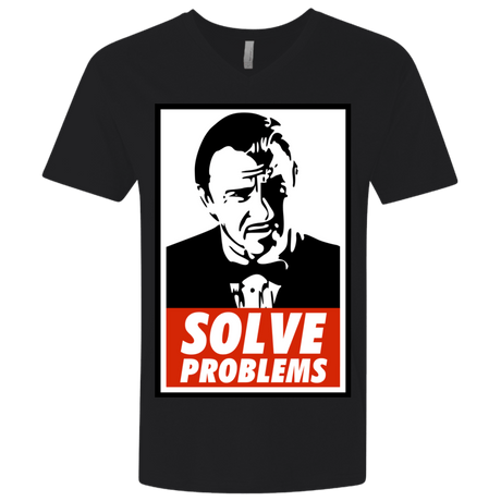 T-Shirts Black / X-Small Solve problems Men's Premium V-Neck