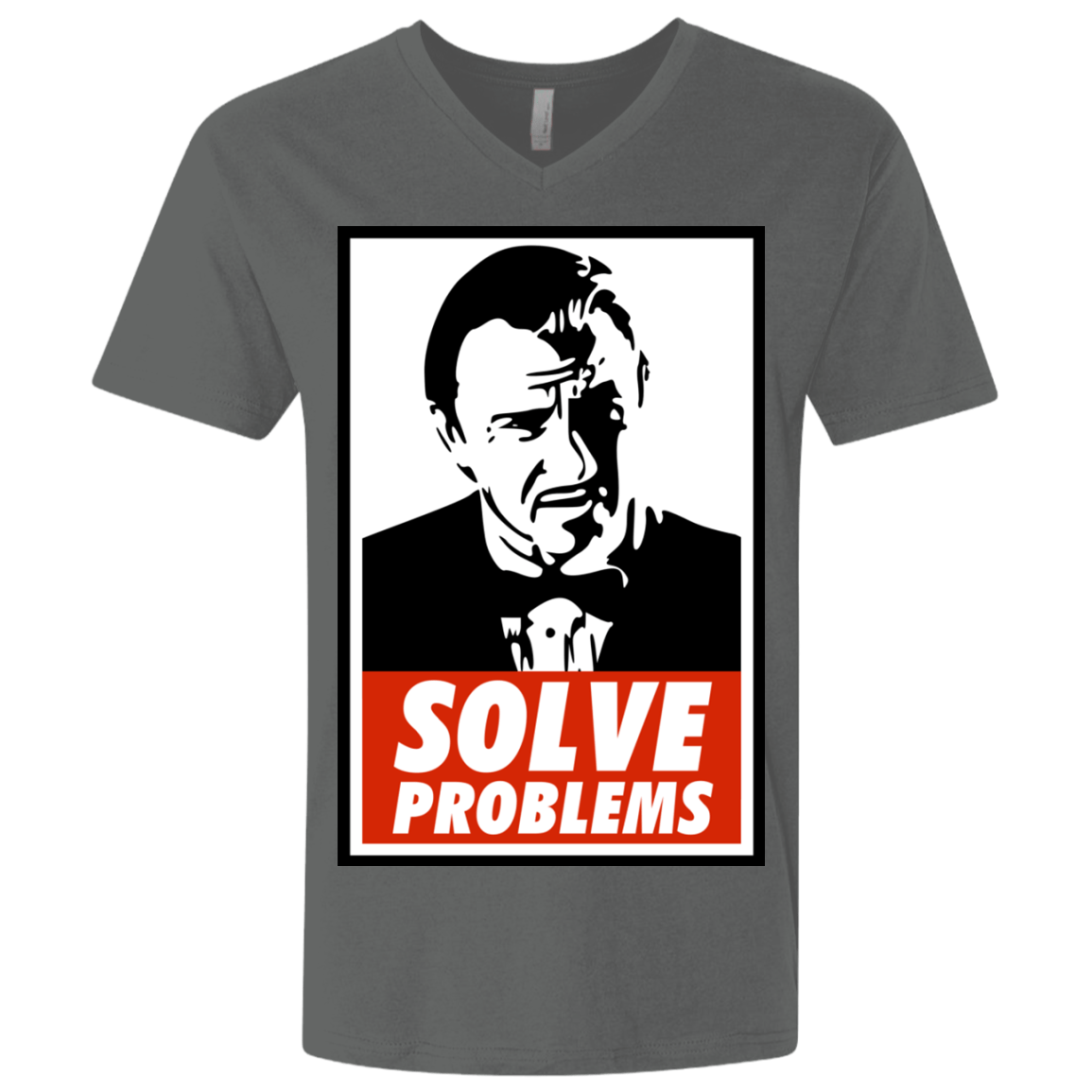T-Shirts Heavy Metal / X-Small Solve problems Men's Premium V-Neck