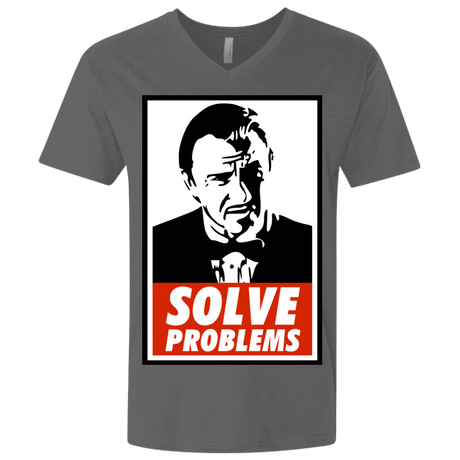 T-Shirts Heavy Metal / X-Small Solve problems Men's Premium V-Neck