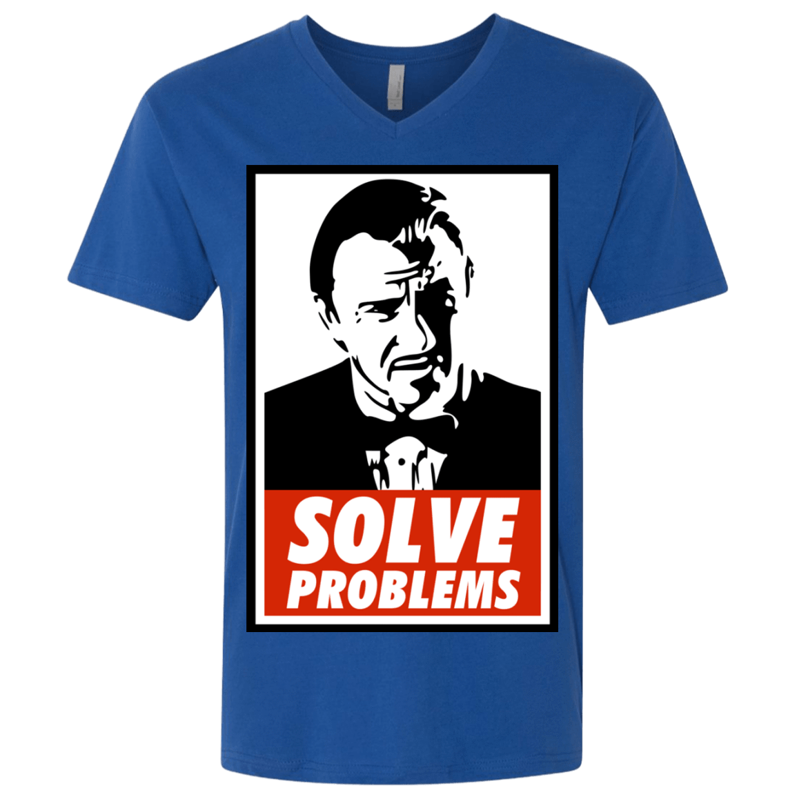 T-Shirts Royal / X-Small Solve problems Men's Premium V-Neck