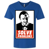 T-Shirts Royal / X-Small Solve problems Men's Premium V-Neck
