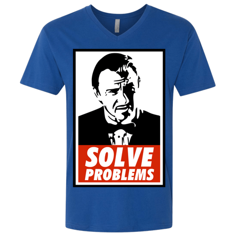 T-Shirts Royal / X-Small Solve problems Men's Premium V-Neck