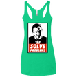 T-Shirts Envy / X-Small Solve problems Women's Triblend Racerback Tank