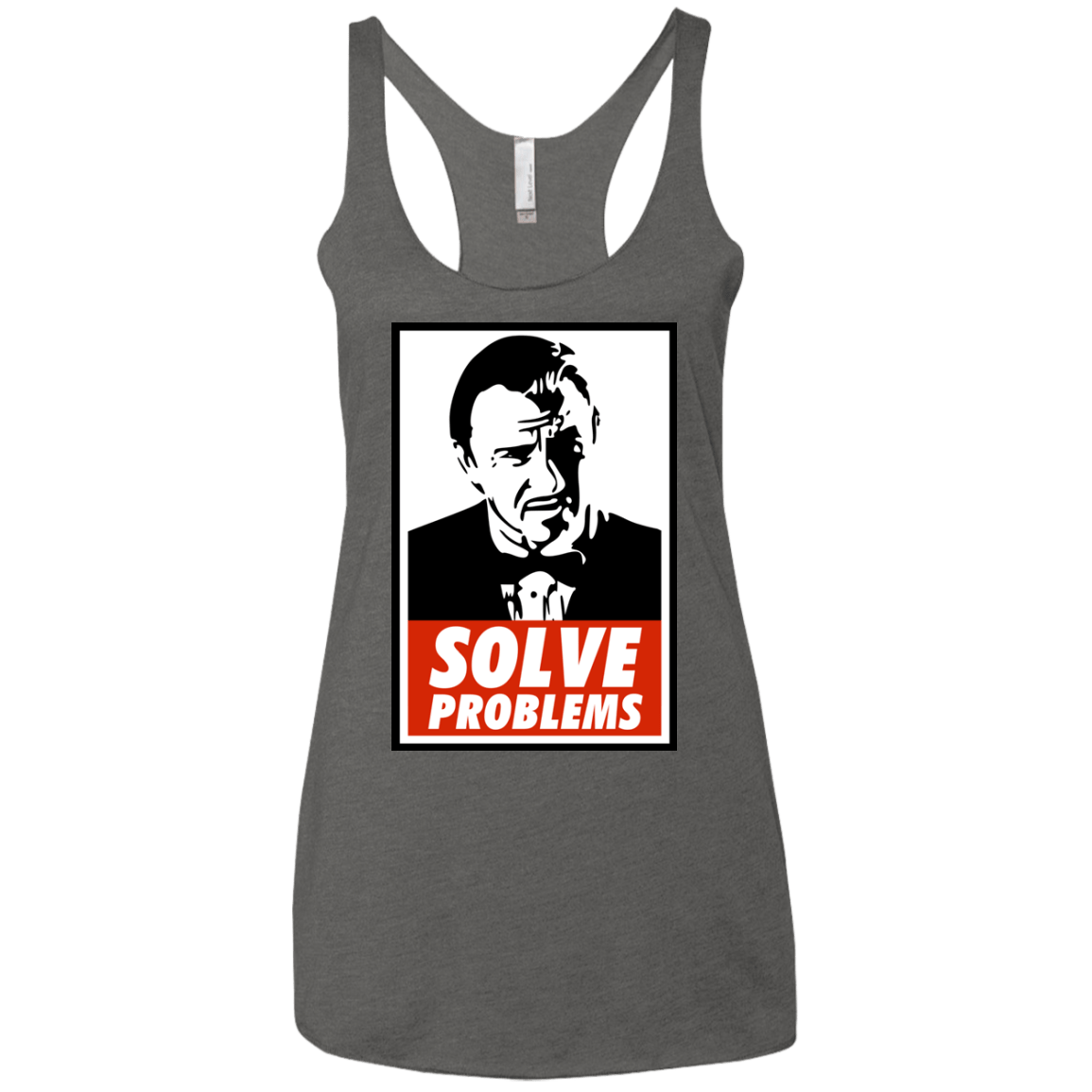 T-Shirts Premium Heather / X-Small Solve problems Women's Triblend Racerback Tank