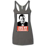 T-Shirts Premium Heather / X-Small Solve problems Women's Triblend Racerback Tank