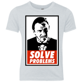 T-Shirts Heather White / YXS Solve problems Youth Triblend T-Shirt