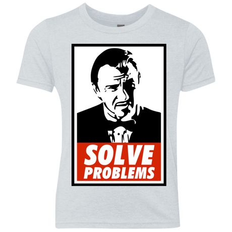 T-Shirts Heather White / YXS Solve problems Youth Triblend T-Shirt