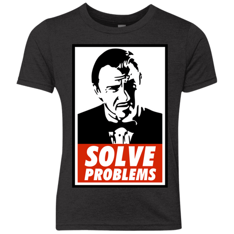 T-Shirts Vintage Black / YXS Solve problems Youth Triblend T-Shirt