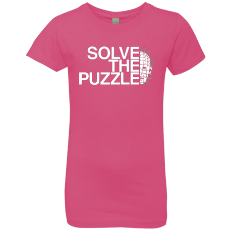 T-Shirts Hot Pink / YXS Solve The Puzzle V2 Girls Premium T-Shirt