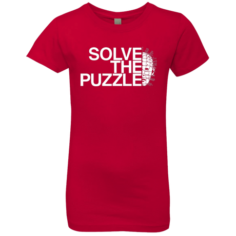 T-Shirts Red / YXS Solve The Puzzle V2 Girls Premium T-Shirt