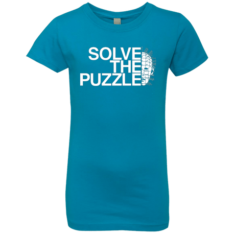 T-Shirts Turquoise / YXS Solve The Puzzle V2 Girls Premium T-Shirt