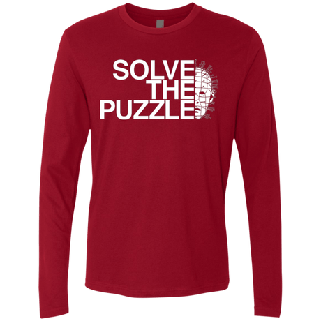 T-Shirts Cardinal / Small Solve The Puzzle V2 Men's Premium Long Sleeve