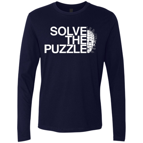 T-Shirts Midnight Navy / Small Solve The Puzzle V2 Men's Premium Long Sleeve