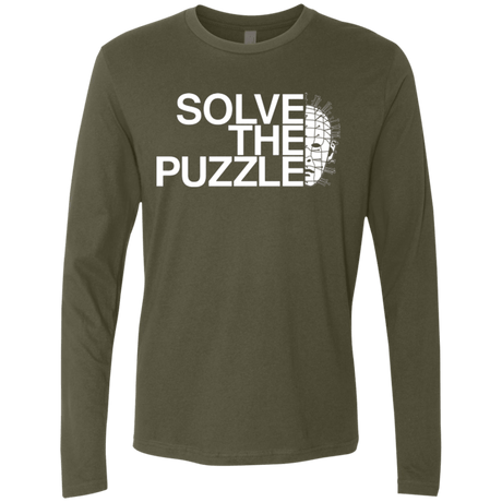 T-Shirts Military Green / Small Solve The Puzzle V2 Men's Premium Long Sleeve