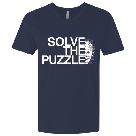 T-Shirts Midnight Navy / X-Small Solve The Puzzle V2 Men's Premium V-Neck