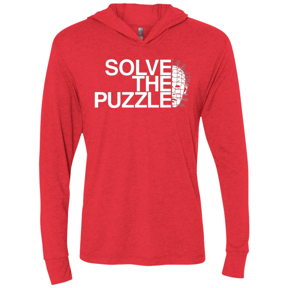 T-Shirts Vintage Red / X-Small Solve The Puzzle V2 Triblend Long Sleeve Hoodie Tee