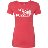 T-Shirts Vintage Red / Small Solve The Puzzle V2 Women's Triblend T-Shirt