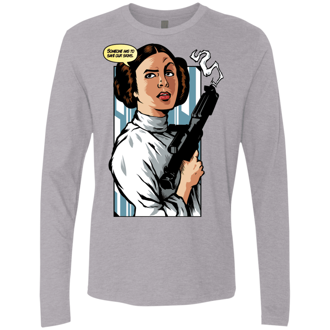 T-Shirts Heather Grey / Small Someone has to save our skins Men's Premium Long Sleeve