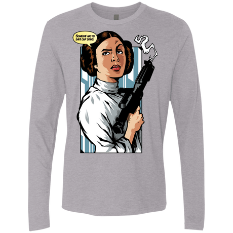 T-Shirts Heather Grey / Small Someone has to save our skins Men's Premium Long Sleeve