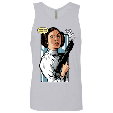 T-Shirts Heather Grey / Small Someone has to save our skins Men's Premium Tank Top