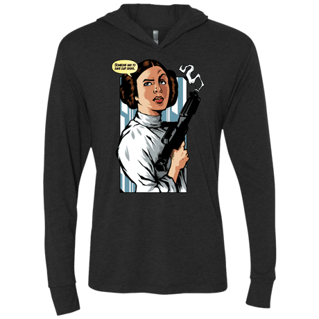 T-Shirts Vintage Black / X-Small Someone has to save our skins Triblend Long Sleeve Hoodie Tee