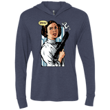 T-Shirts Vintage Navy / X-Small Someone has to save our skins Triblend Long Sleeve Hoodie Tee