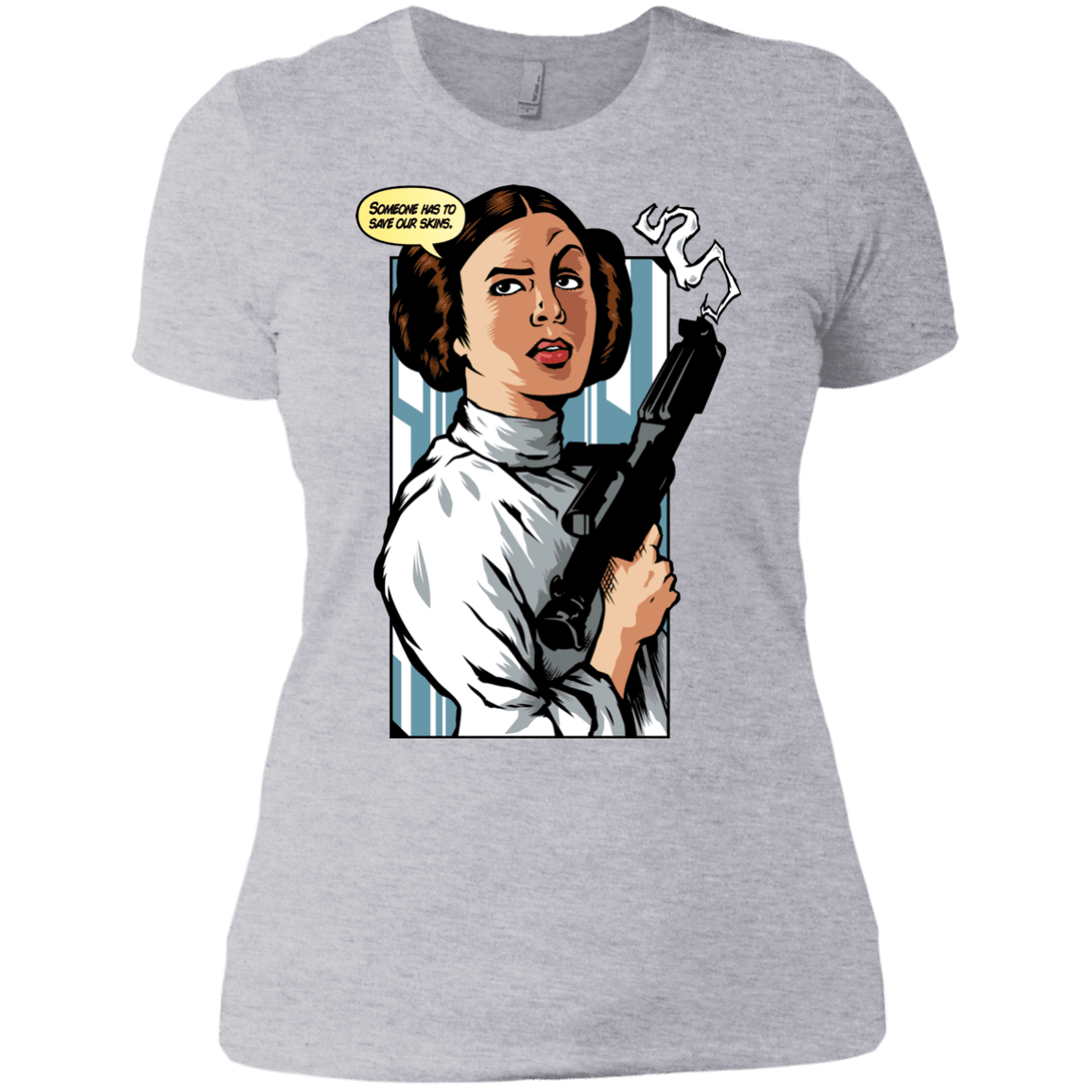 T-Shirts Heather Grey / X-Small Someone has to save our skins Women's Premium T-Shirt