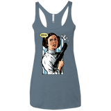 T-Shirts Indigo / X-Small Someone has to save our skins Women's Triblend Racerback Tank