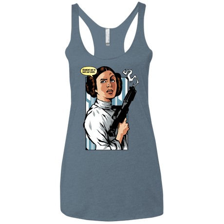 T-Shirts Indigo / X-Small Someone has to save our skins Women's Triblend Racerback Tank