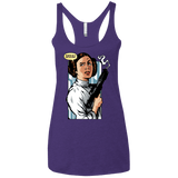 T-Shirts Purple / X-Small Someone has to save our skins Women's Triblend Racerback Tank