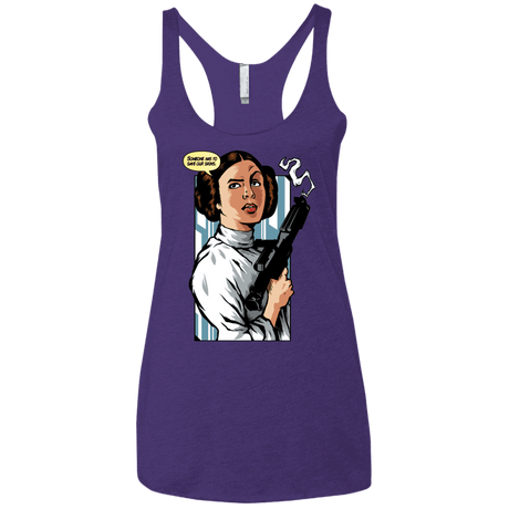 T-Shirts Purple / X-Small Someone has to save our skins Women's Triblend Racerback Tank