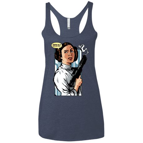 T-Shirts Vintage Navy / X-Small Someone has to save our skins Women's Triblend Racerback Tank