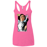T-Shirts Vintage Pink / X-Small Someone has to save our skins Women's Triblend Racerback Tank