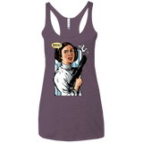 T-Shirts Vintage Purple / X-Small Someone has to save our skins Women's Triblend Racerback Tank