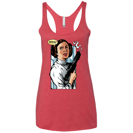 T-Shirts Vintage Red / X-Small Someone has to save our skins Women's Triblend Racerback Tank
