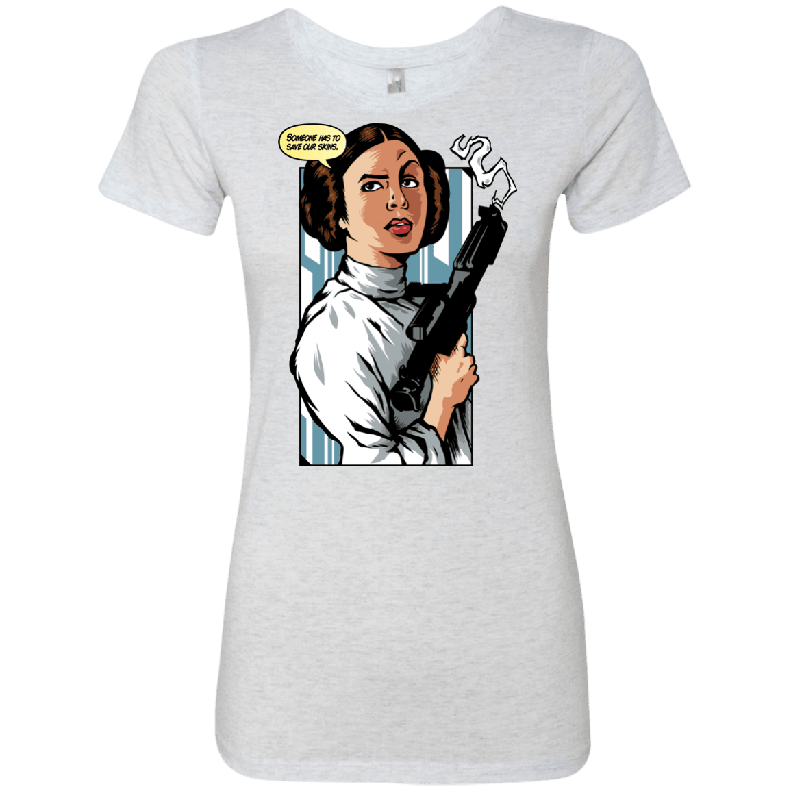 T-Shirts Heather White / Small Someone has to save our skins Women's Triblend T-Shirt