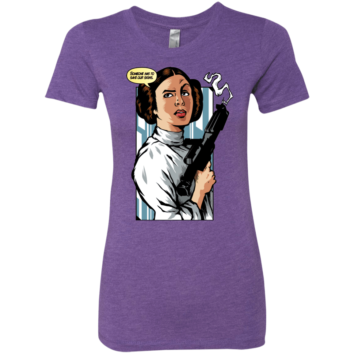 T-Shirts Purple Rush / Small Someone has to save our skins Women's Triblend T-Shirt