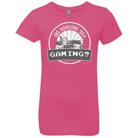 T-Shirts Hot Pink / YXS Someone Say Gaming Girls Premium T-Shirt
