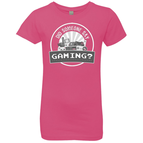 T-Shirts Hot Pink / YXS Someone Say Gaming Girls Premium T-Shirt