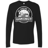 T-Shirts Black / Small Someone Say Gaming Men's Premium Long Sleeve
