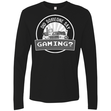 T-Shirts Black / Small Someone Say Gaming Men's Premium Long Sleeve