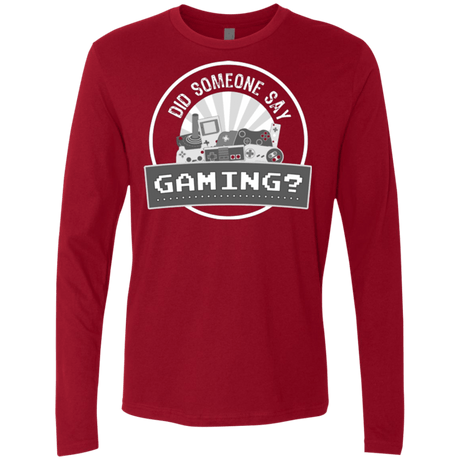 T-Shirts Cardinal / Small Someone Say Gaming Men's Premium Long Sleeve